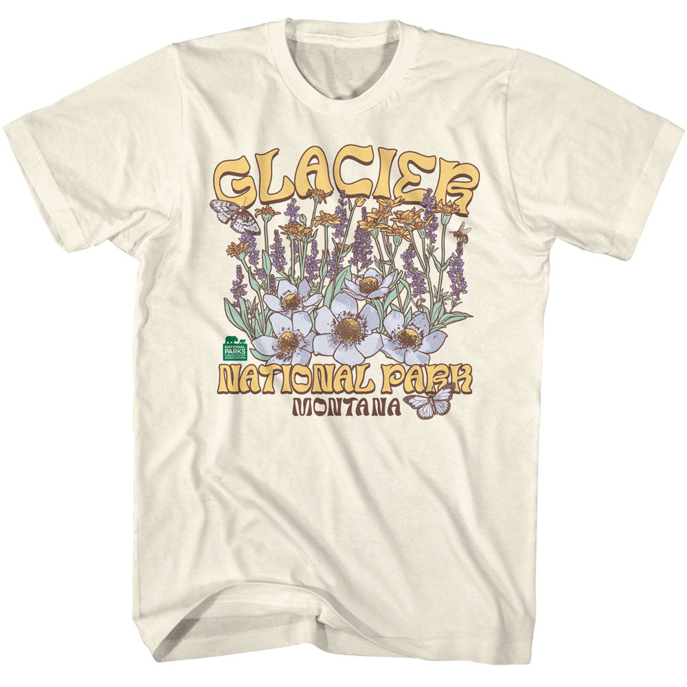 NATIONAL PARKS Eye-Catching T-Shirt, Glacier Flowers