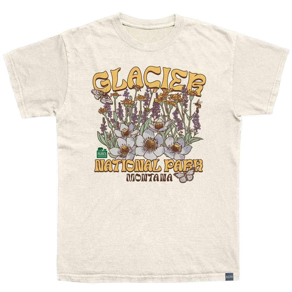 NPCA Made in USA T-Shirt, GLACIER WILDFLOWERS