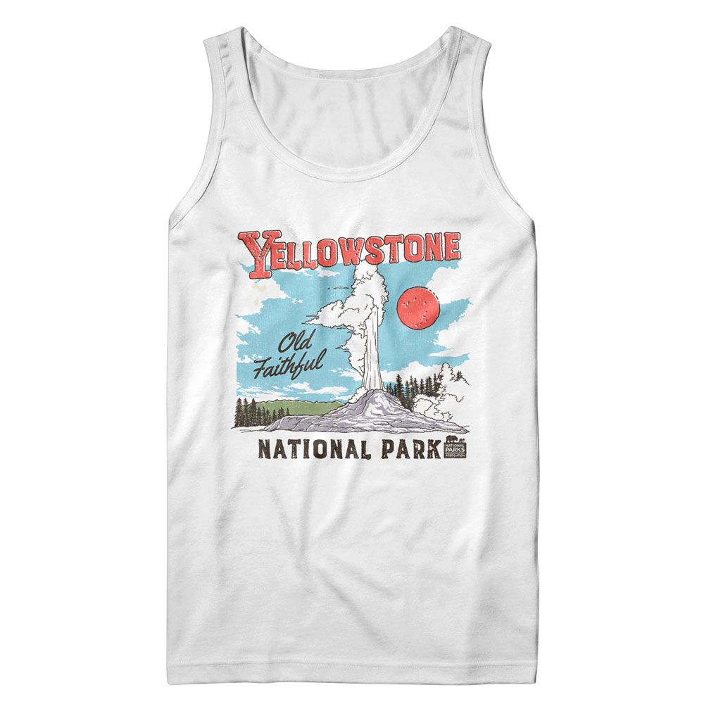NATIONAL PARKS Eye-Catching TANK, YELLOWSTONE ILLUSTRATION
