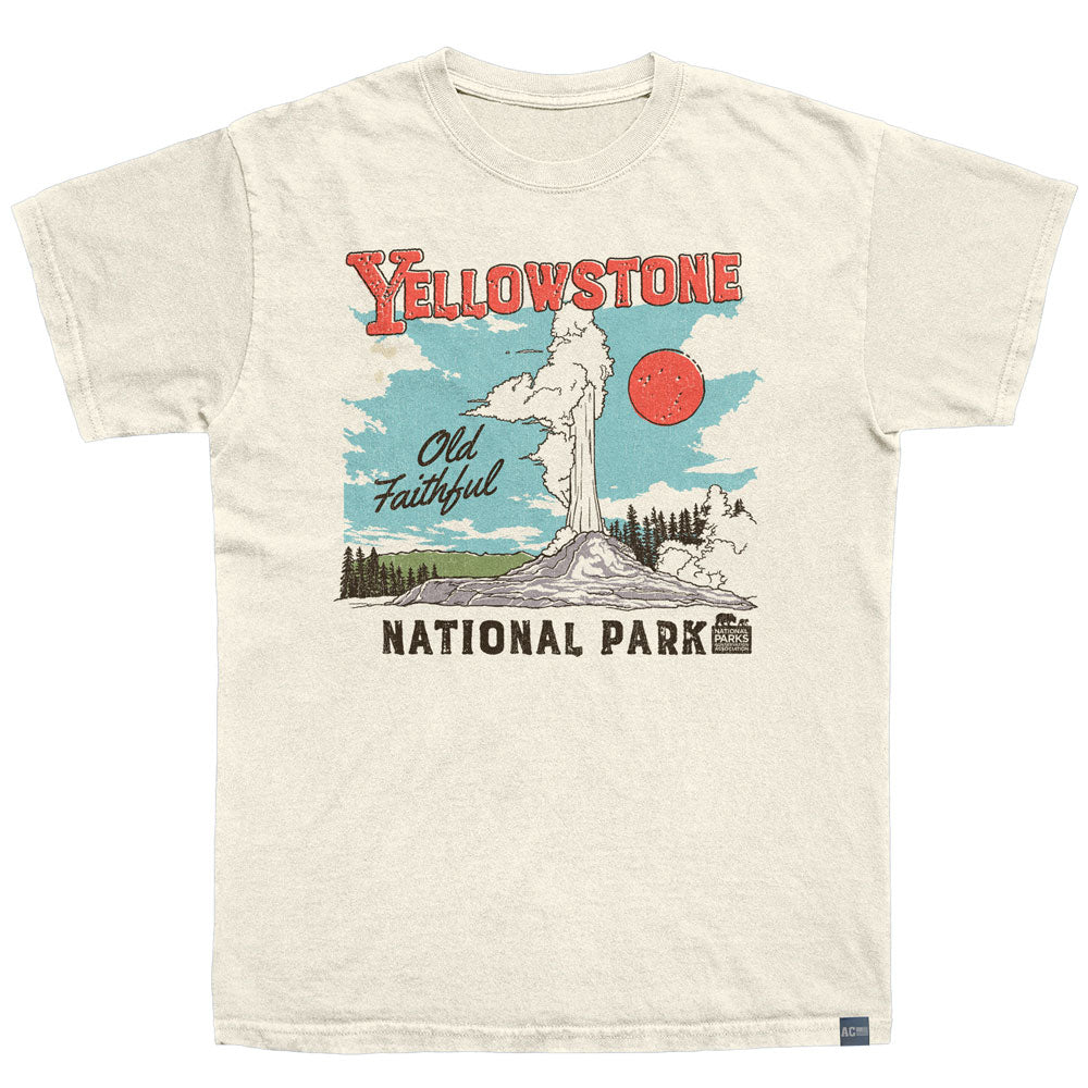 NPCA Made in USA T-Shirt, YELLOWSTONE ILLUSTRATION