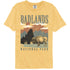NATIONAL PARKS Eye-Catching COMFORT COLOR T-Shirt, BADLANDS MINIMALIST LANDSCAPE