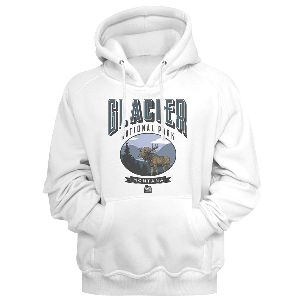 NATIONAL PARKS Eye-Catching HOODIE, GLACIER