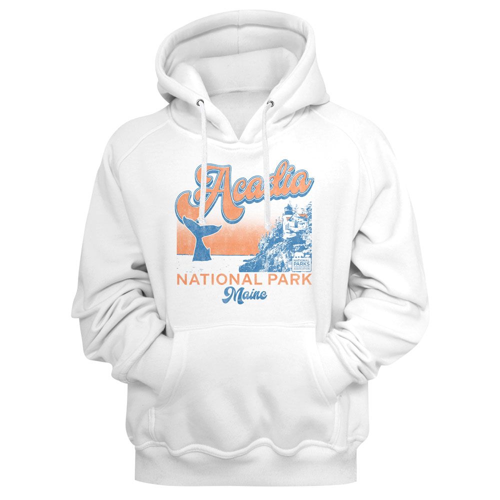 NATIONAL PARKS Eye-Catching HOODIE, ACADIA WHALE