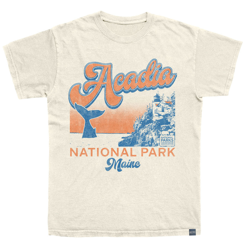 NPCA Made in USA T-Shirt, ACADIA WHALE