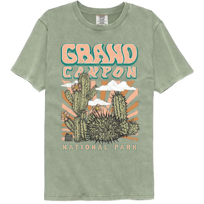NATIONAL PARKS Eye-Catching COMFORT COLOR T-Shirt, GRAND CANYON CACTUS