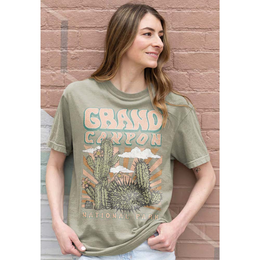NATIONAL PARKS Garment Dye T-Shirt, GRAND CANYON CACTUS