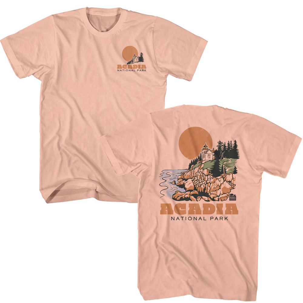NATIONAL PARKS Eye-Catching T-Shirt, ACADIA F B