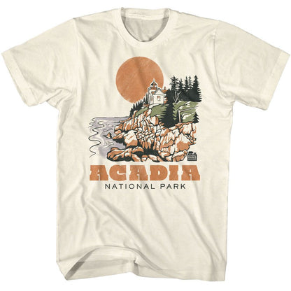 NPCA Eye-Catching T-Shirt, Acadia Drawn Lighthouse