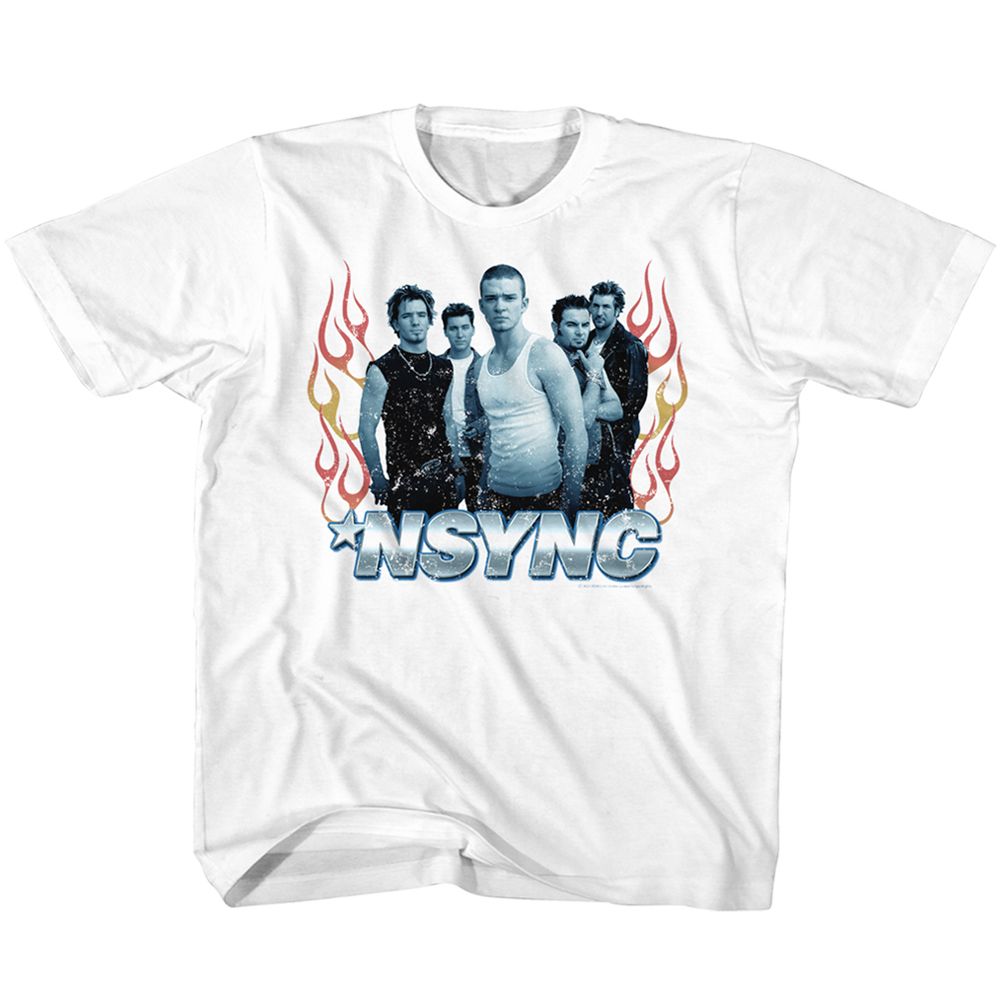 NSYNC Eye-Catching T-Shirt, FLAMES