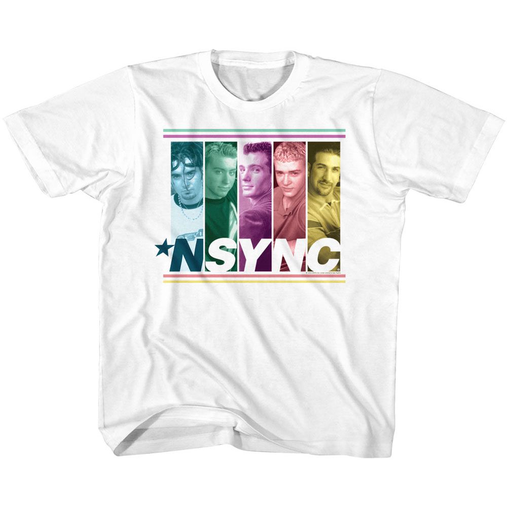 NSYNC Eye-Catching T-Shirt, NSYNC MULTICOLORED BOXES