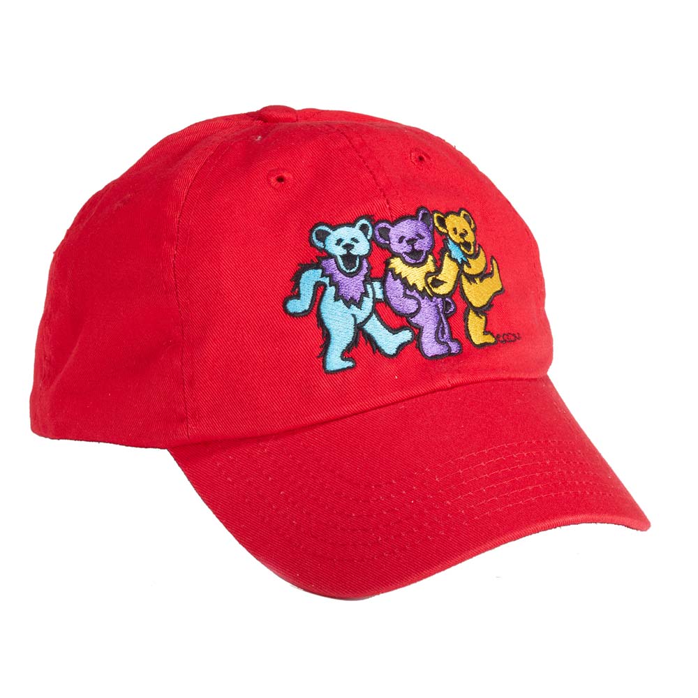 GRATEFUL DEAD Hat, Bears on RED