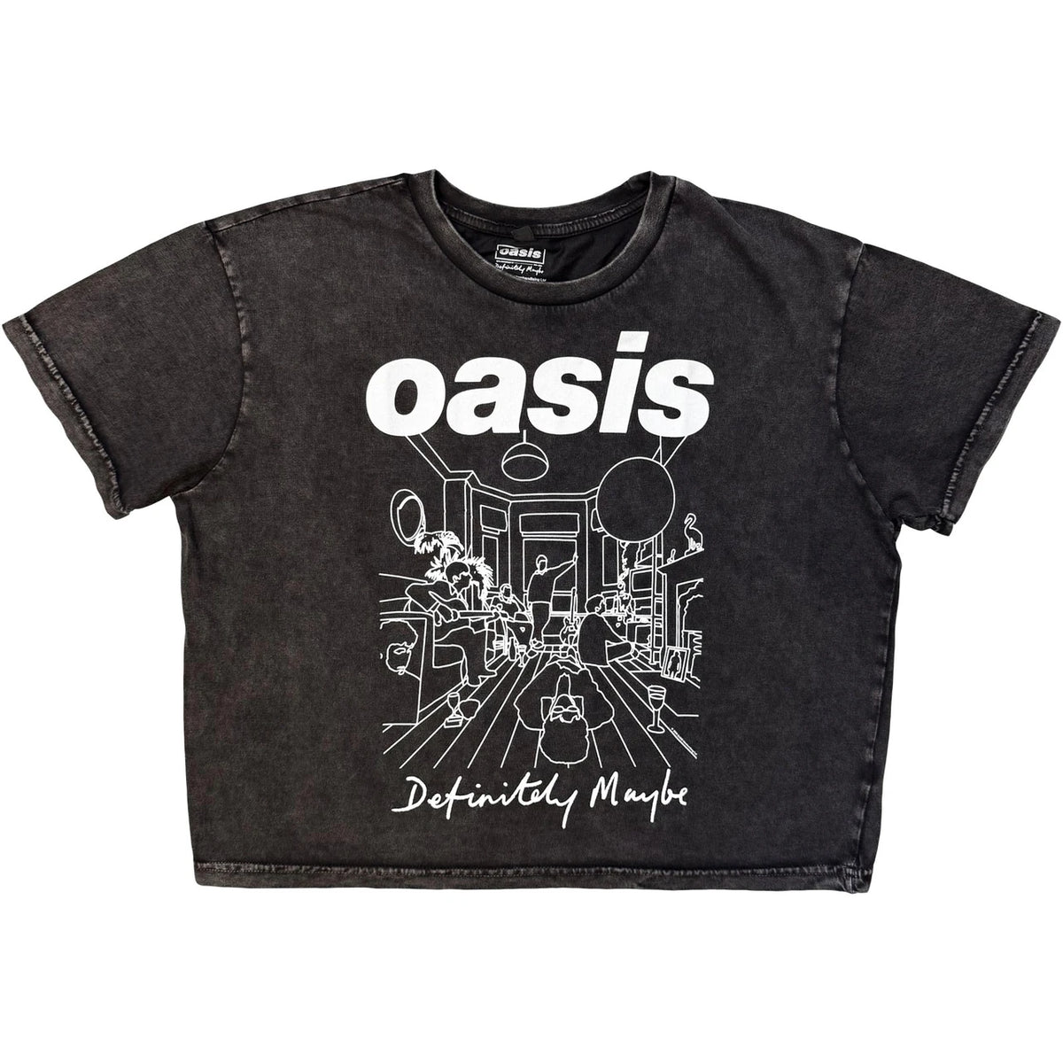 OASIS Attractive Crop Top, DM Line Drawing