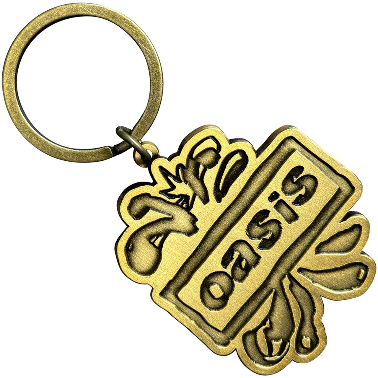 OASIS Keychain, Gold Logo Splat