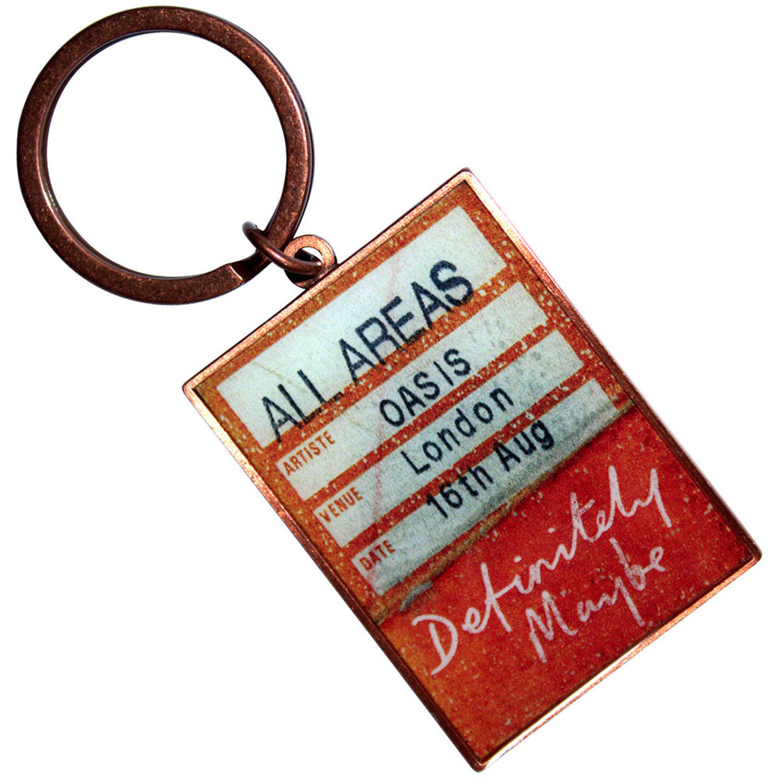 OASIS Keychain, Definitely Maybe AAA Setlist