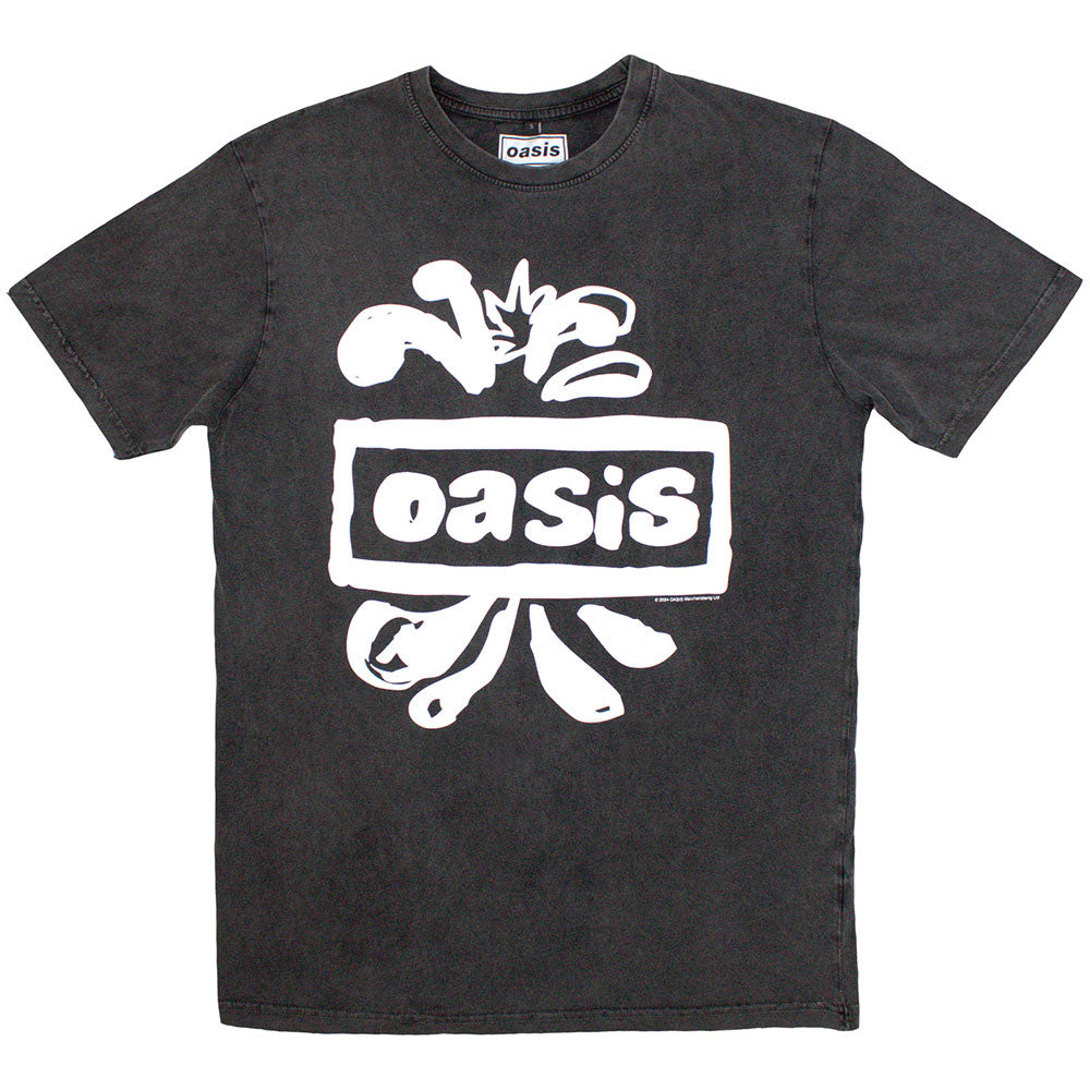 OASIS Stone Wash T-Shirt, Logo Splat