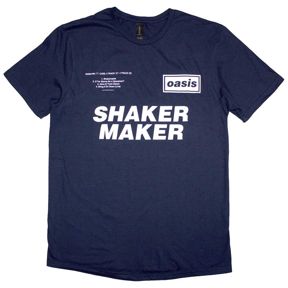 OASIS Attractive T-Shirt, Shakermaker Tracklisting