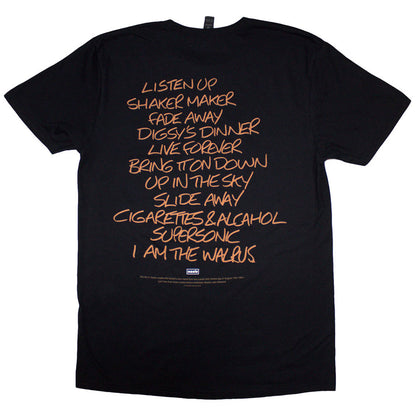 OASIS Attractive T-Shirt, Definitely Maybe AAA Setlist