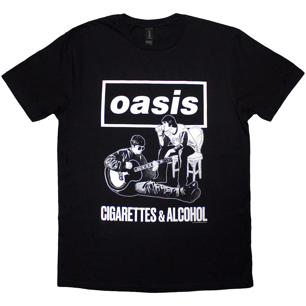OASIS Attractive T-Shirt, Cigarettes & Alcohol Illustration
