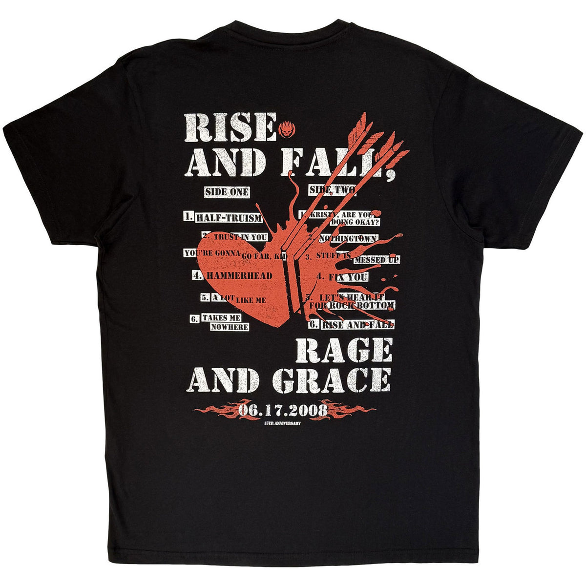 THE OFFSPRING Carbon T-Shirt, Rise And Fall
