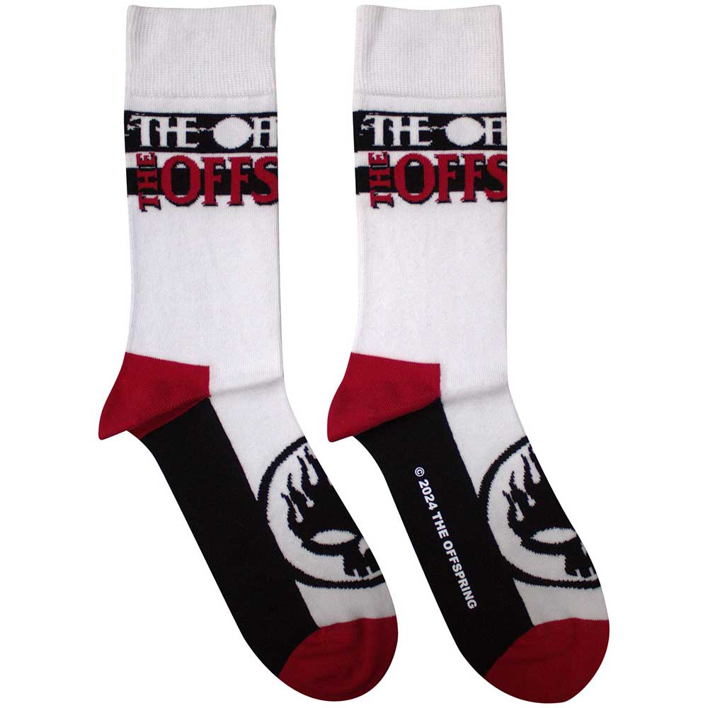 THE OFFSPRING Unisex Ankle Socks, Flaming Skull Logo