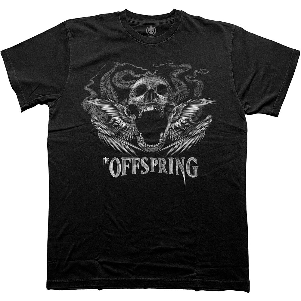 THE OFFSPRING Attractive T-Shirt, Feathered Winged Skull