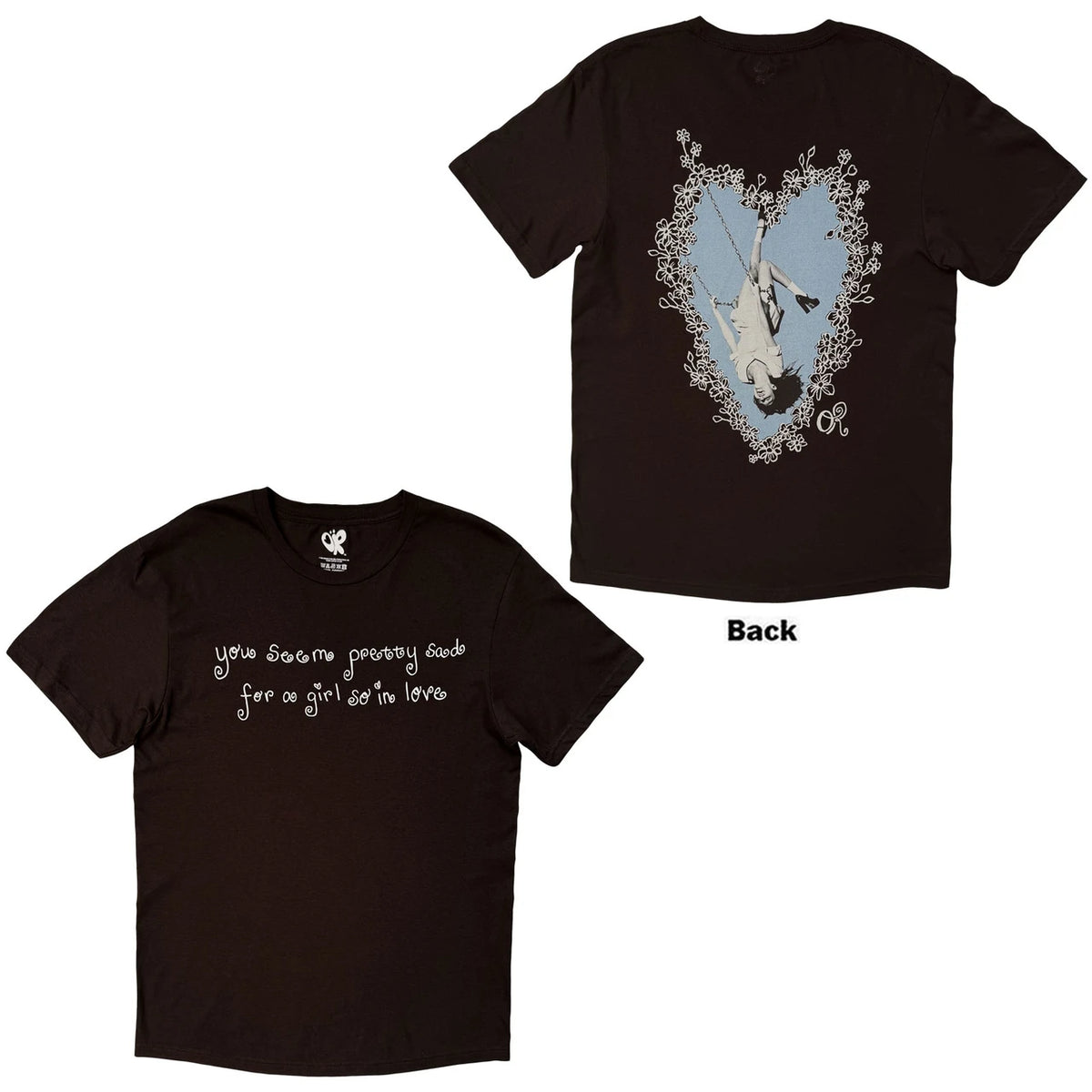 OLIVIA RODRIGO Attractive T-Shirt, Blue Daisy Heart