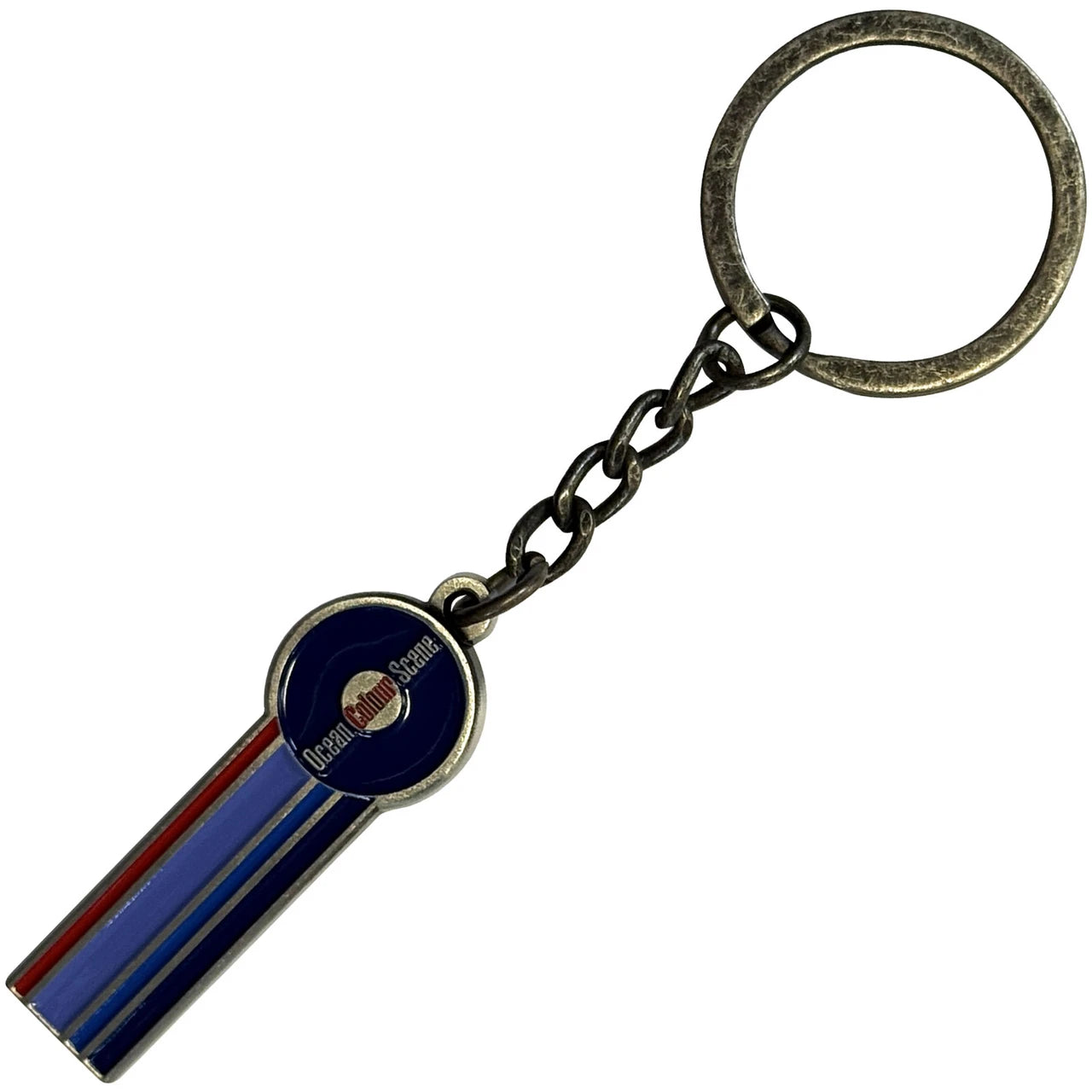 OCEAN COLOUR SCENE Keychain, Circle Logo &amp; Stripes