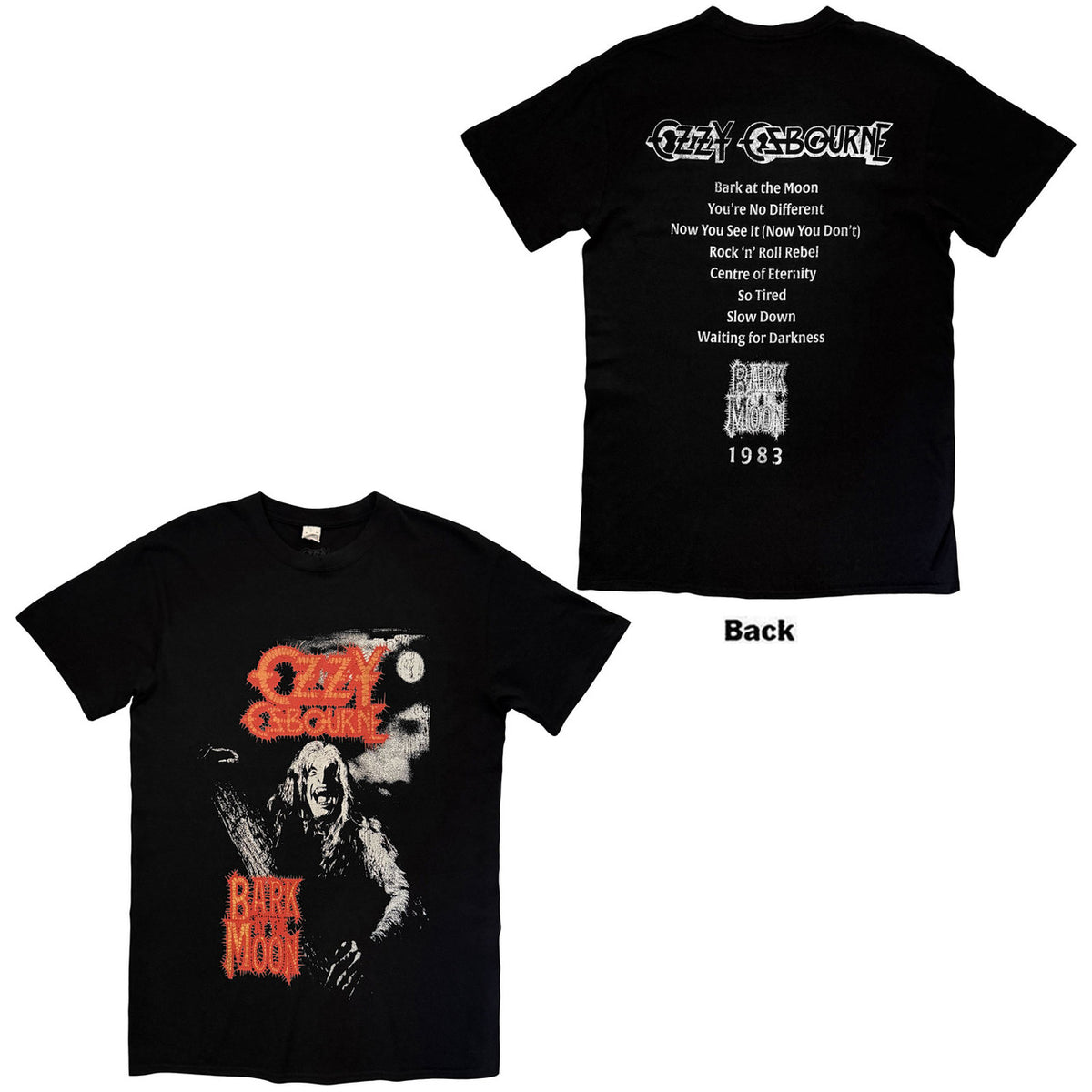 OZZY OSBOURNE Attractive T-Shirt, Bark At The Moon Tribute