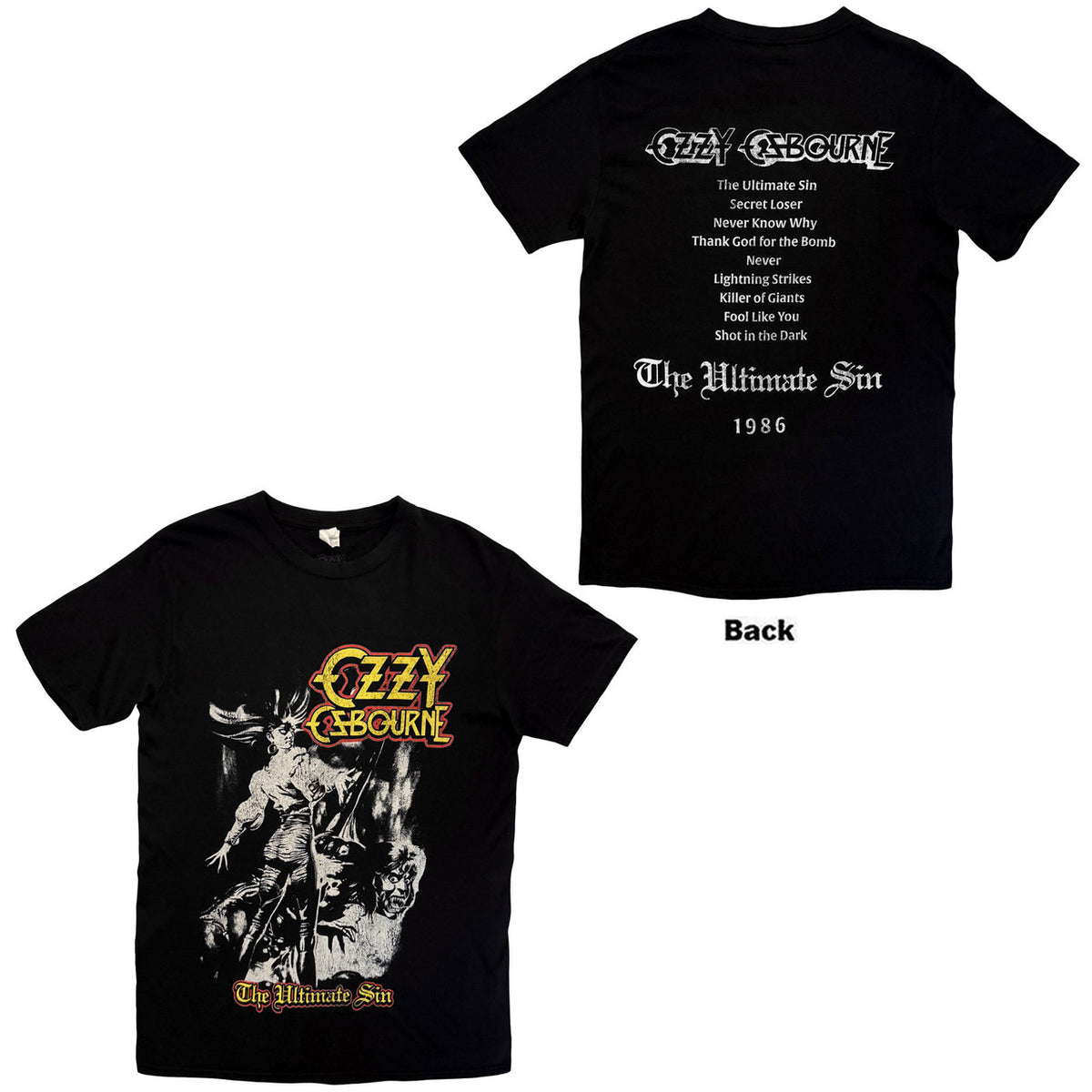 OZZY OSBOURNE Attractive T-Shirt, Ultimate Sin Tribute