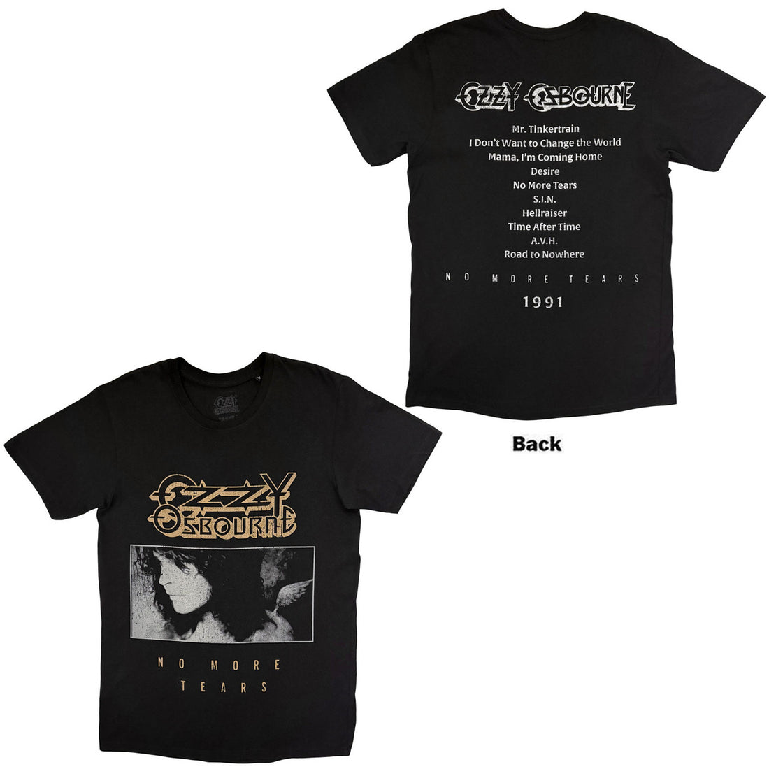 OZZY OSBOURNE Attractive T-Shirt, No More Tears Tribute
