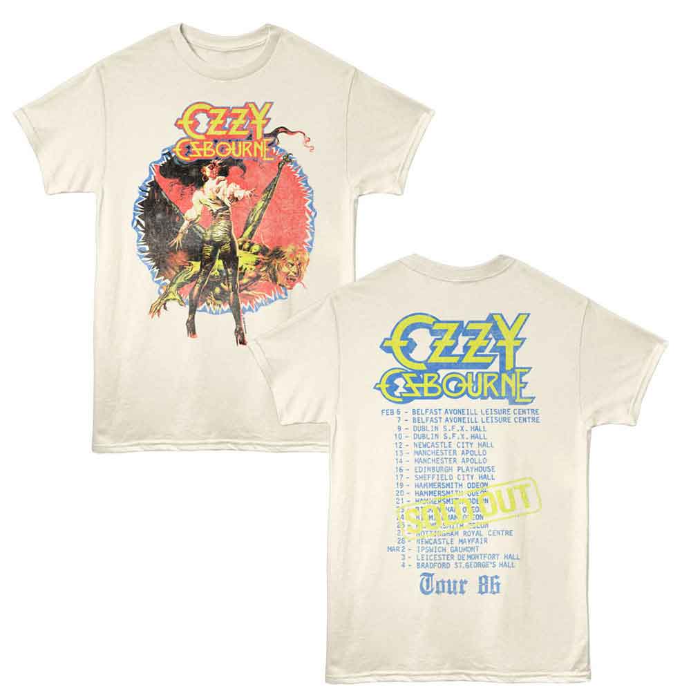 OZZY OSBOURNE Eye-Catching T-Shirt, TOUR 86