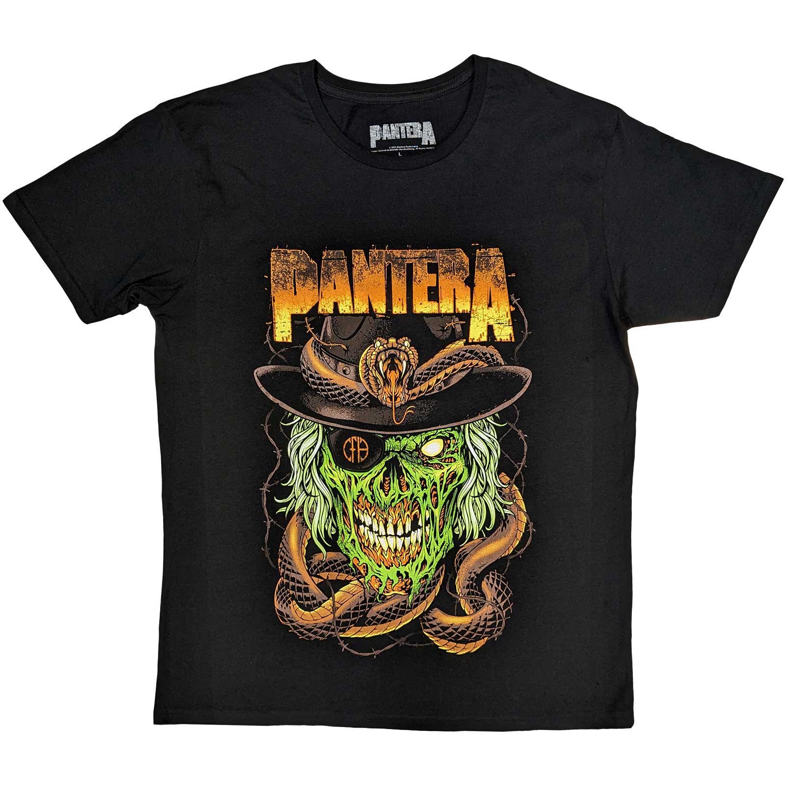 PANTERA Attractive T-Shirt, Snake &amp; Skull