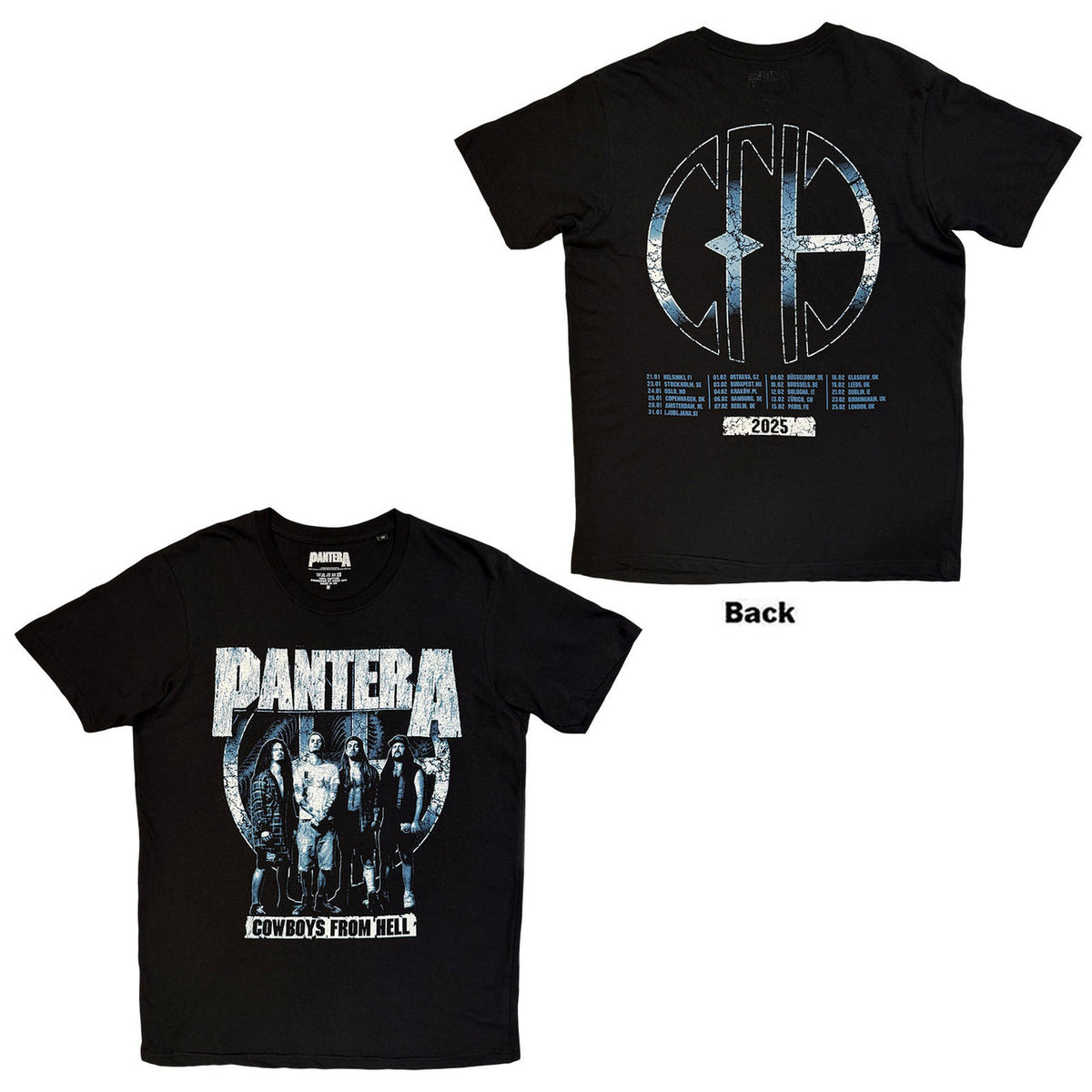 PANTERA Attractive T-Shirt, Cowboys From Hell Tour &