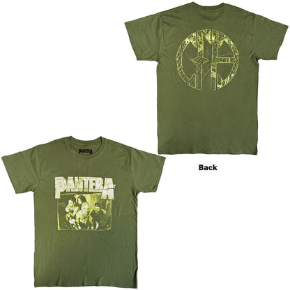 PANTERA Attractive T-Shirt, Green Logo