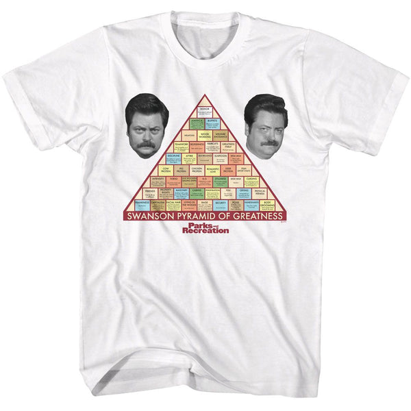 PARKS AND RECREATION Eye-Catching T-Shirt, Swanson Pyramid