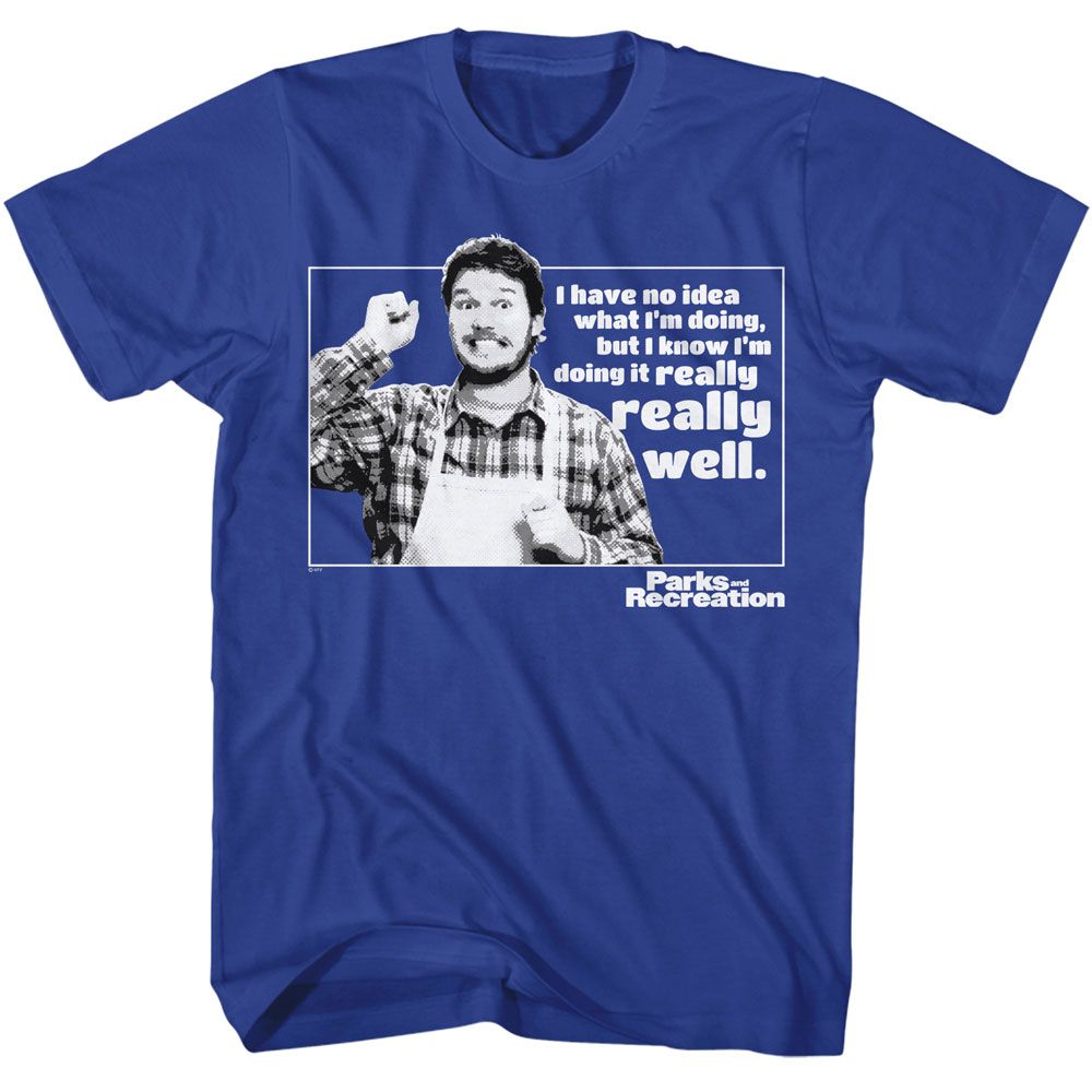 PARKS AND RECREATION Eye-Catching T-Shirt, NO IDEA WHAT IM DOING