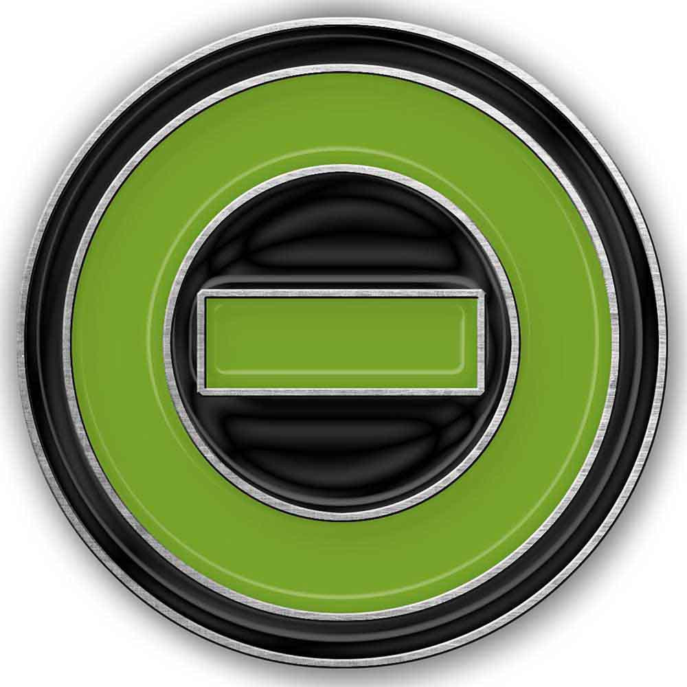 TYPE O NEGATIVE Pin Badge, Negative Symbol