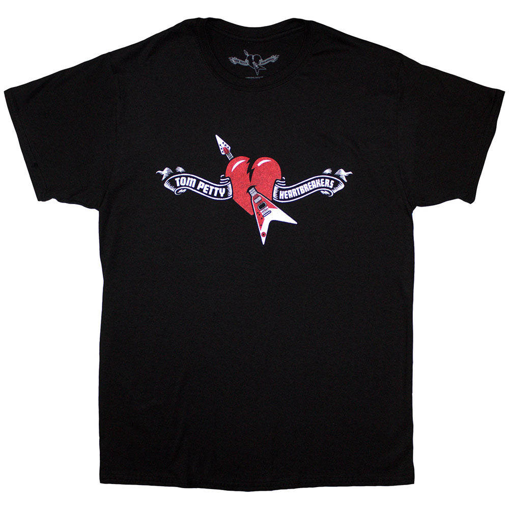 TOM PETTY &amp; THE HEARTBREAKERS Attractive T-Shirt, Heart Logo