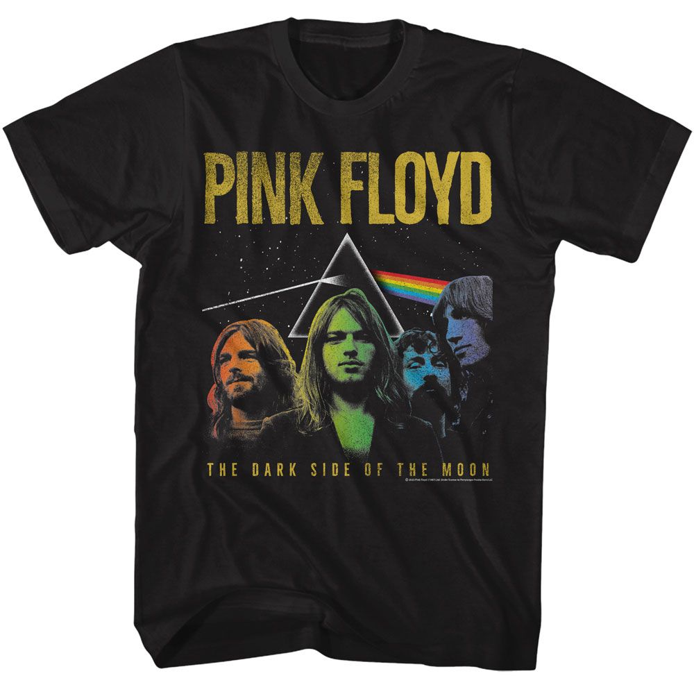 PINK FLOYD Eye-Catching T-Shirt, Rainbow Band