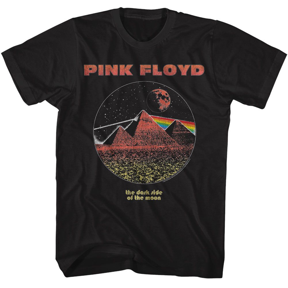 PINK FLOYD Eye-Catching T-Shirt, Rainbow Piramids