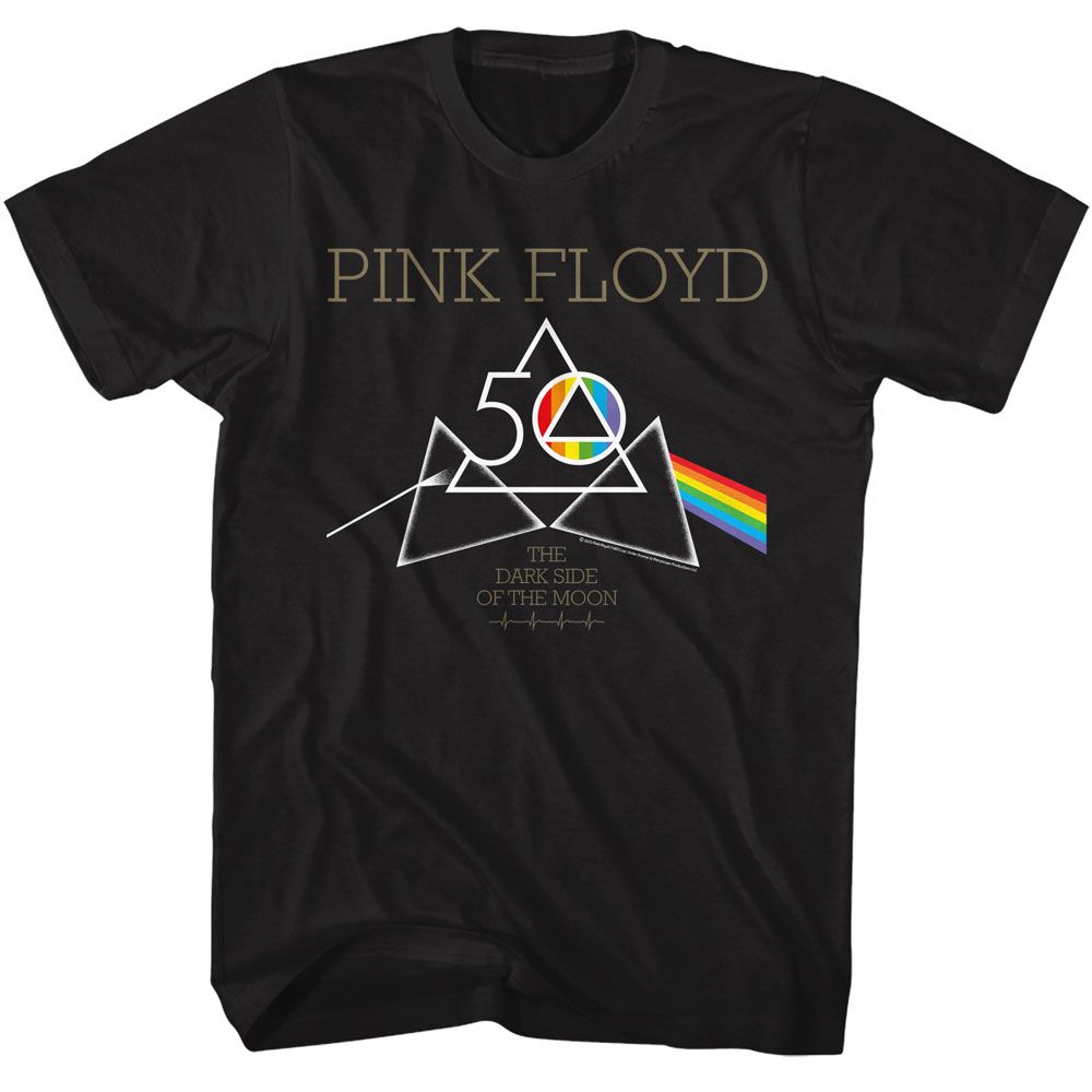 PINK FLOYD Eye-Catching T-Shirt, 50th Triangles