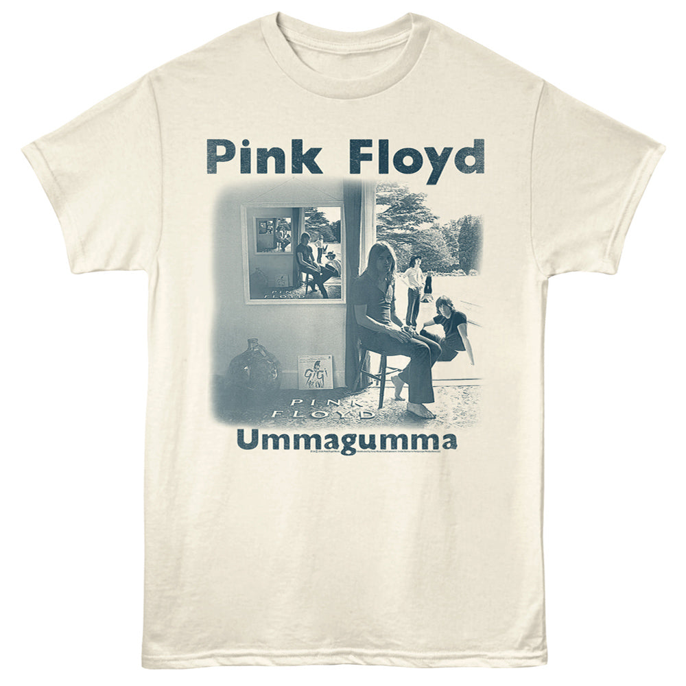 Beige t-shirt with Pink Floyd &