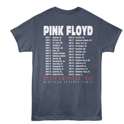 PINK FLOYD Eye-Catching T-Shirt, N AMERICA TOUR
