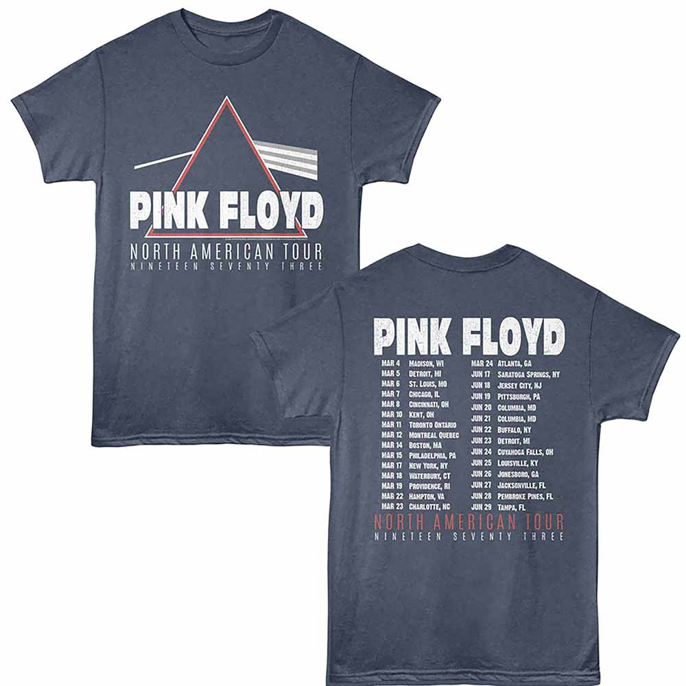 PINK FLOYD Eye-Catching T-Shirt, N AMERICA TOUR