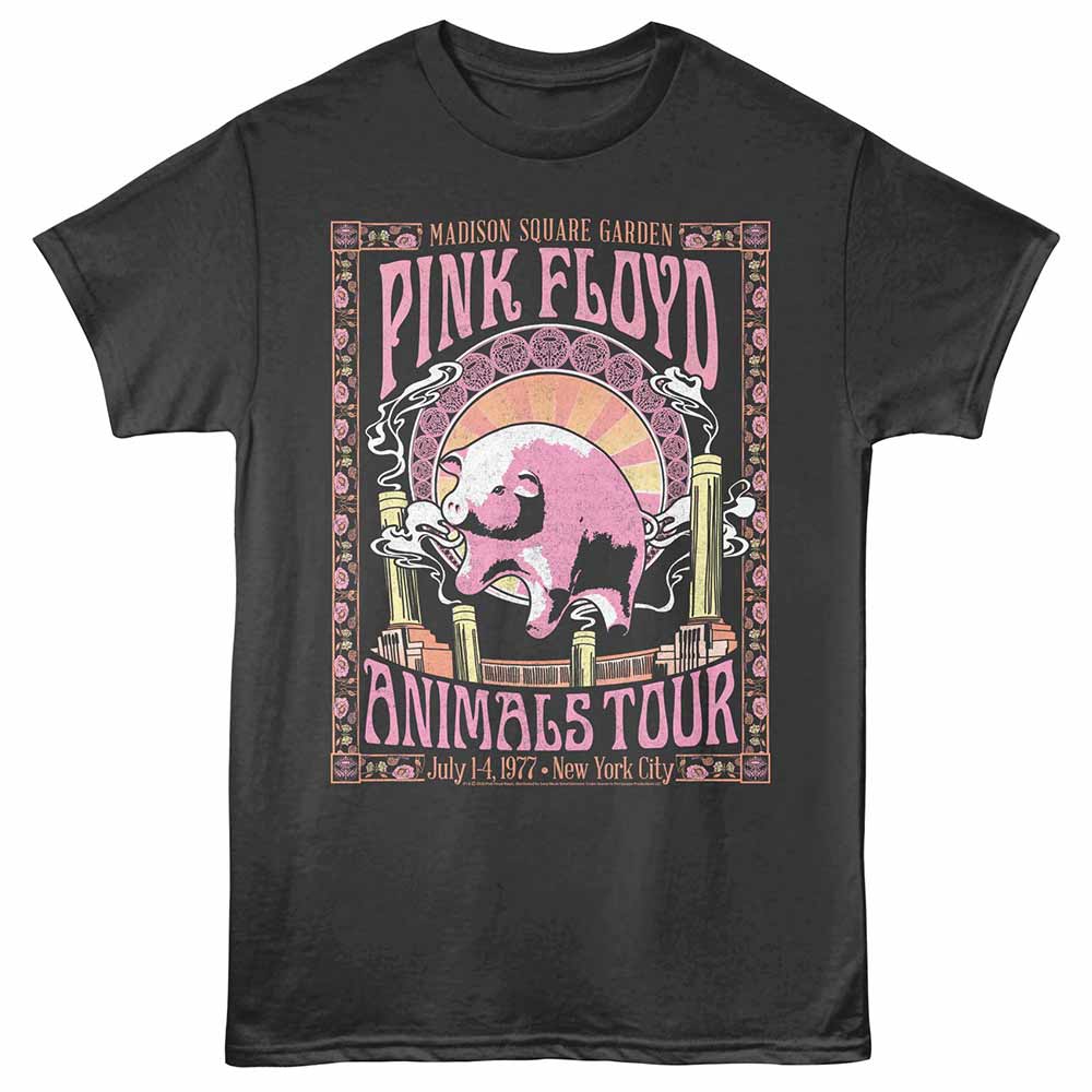 PINK FLOYD Eye-Catching T-Shirt, NOVEAU ANIMALS