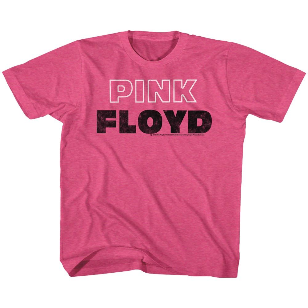 PINK FLOYD Eye-Catching T-Shirt, PNK WHT OUTLINE