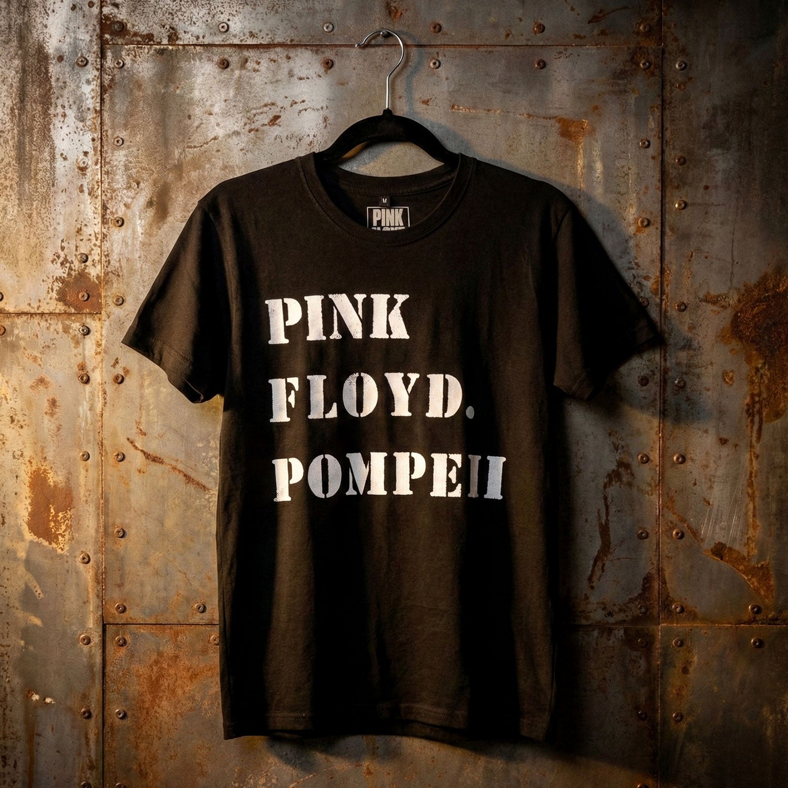 PINK FLOYD Carbon T-Shirt, Pompeii Stencil