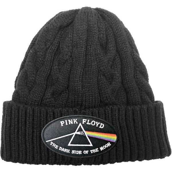 PINK FLOYD Attractive Beanie Hat, The Dark Side Of The Moon Black Border