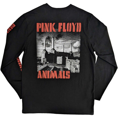 PINK FLOYD Long Sleeve T-Shirt, Animals BW