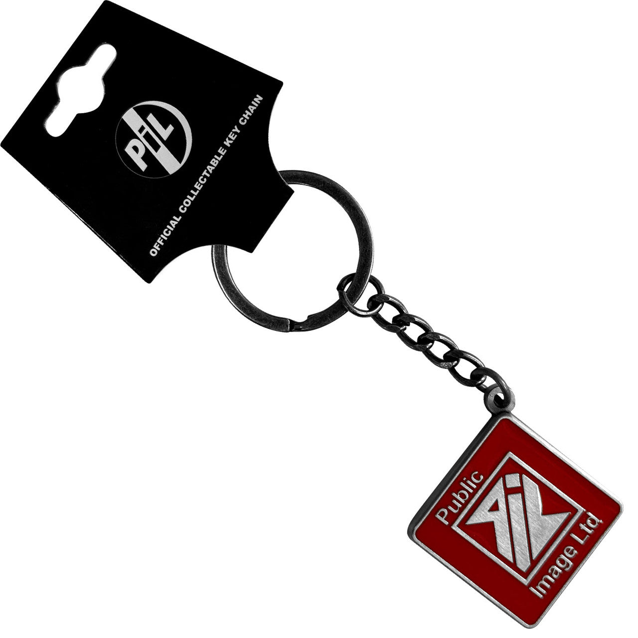 PUBLIC IMAGE LTD Keychain, Logo Red